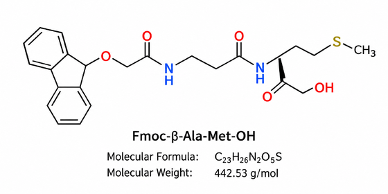 Impureza de investigación de péptidos Fmoc-β-Ala-Met-OH HPLC 99+